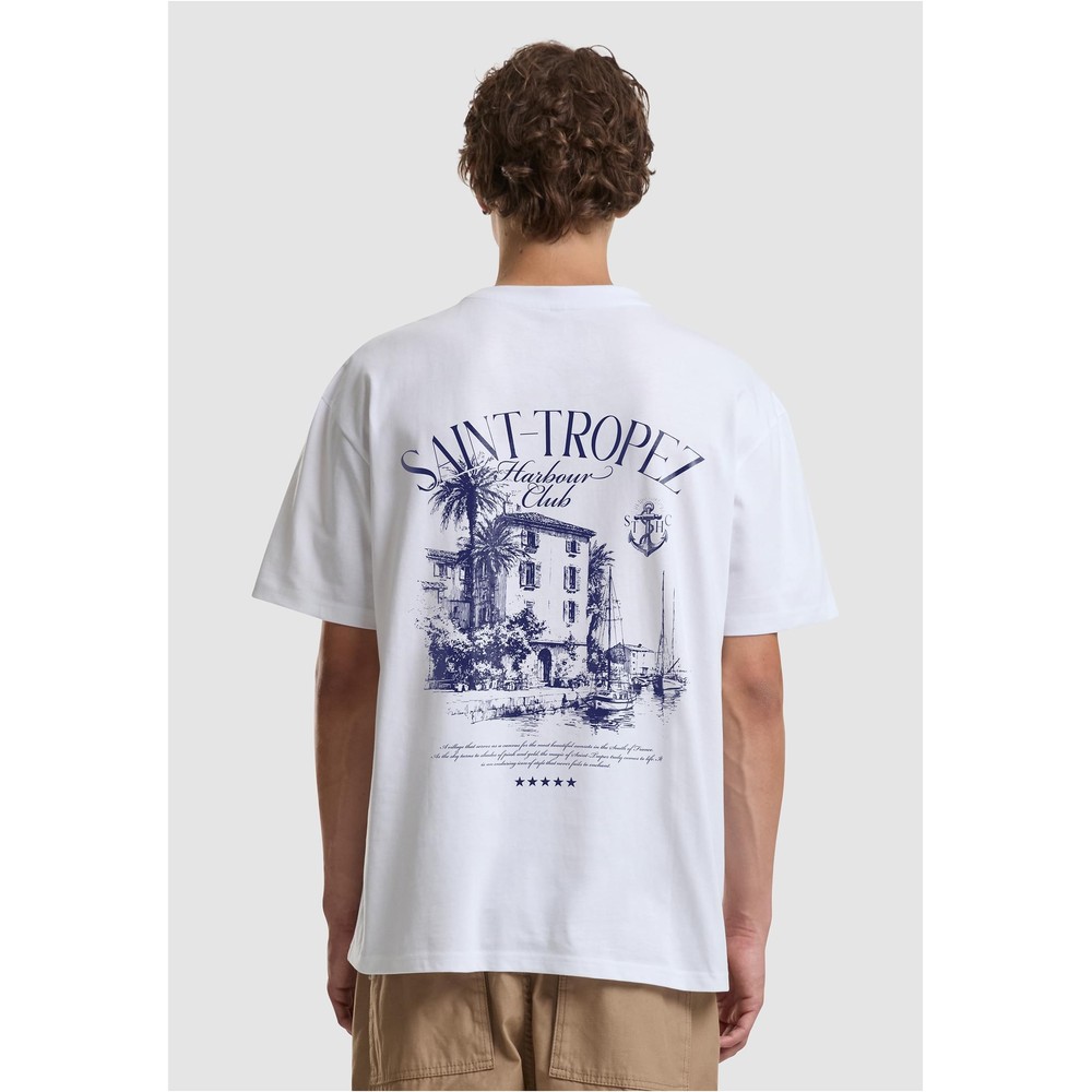 Mister Tee - Hotel Saint Tropez Oversize Tshirt Homme - Blanc